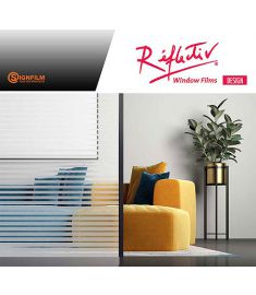 Reflectiv INT 236 Decreasing frosted stripes fine breedte 152cm