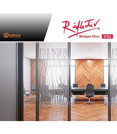 Reflectiv INT 510 Frosted thin vertical curves breedte 152cm